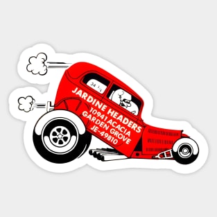 Jardine Headers Dragster Sticker